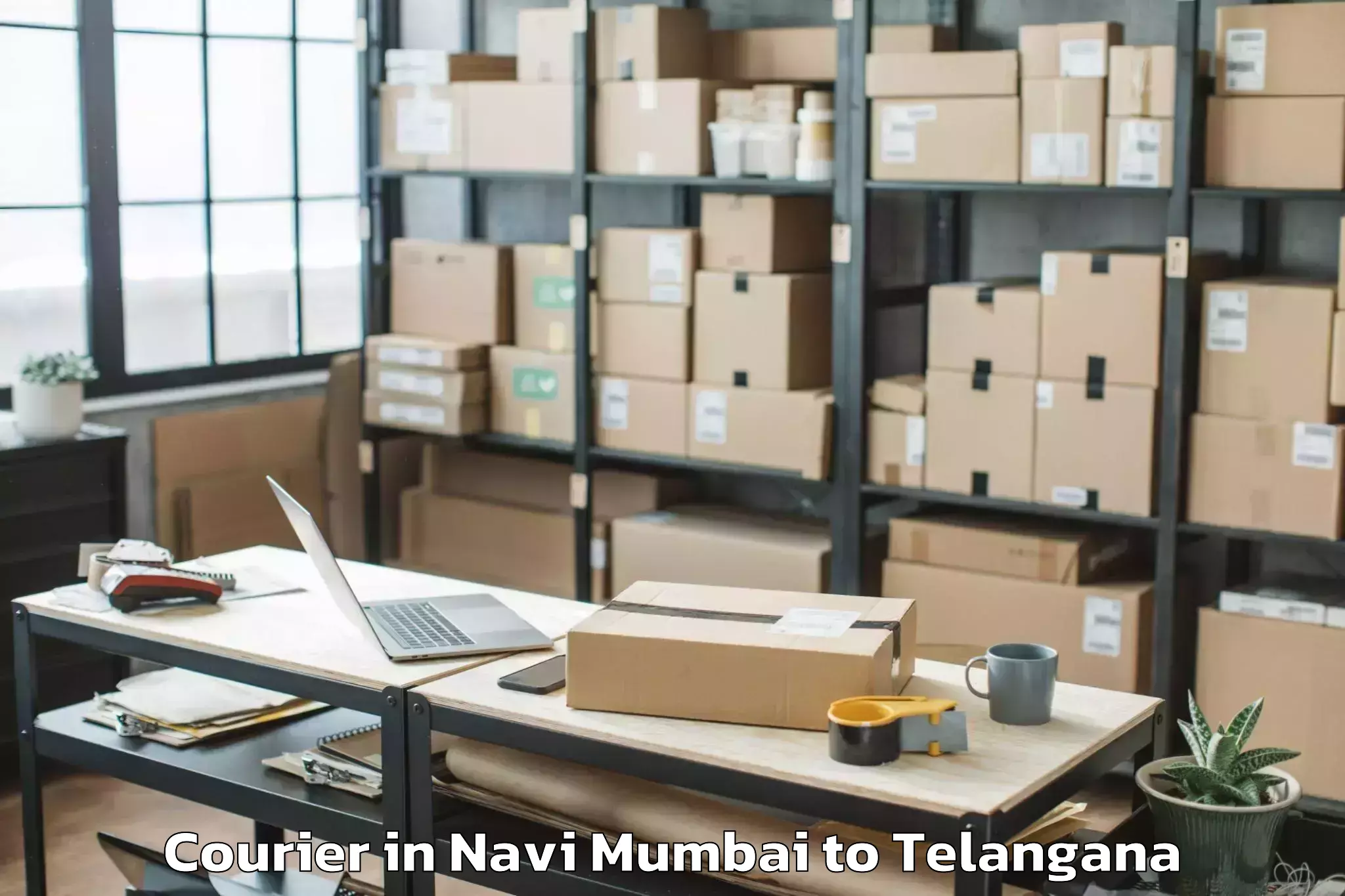 Trusted Navi Mumbai to Mahbubabad Courier